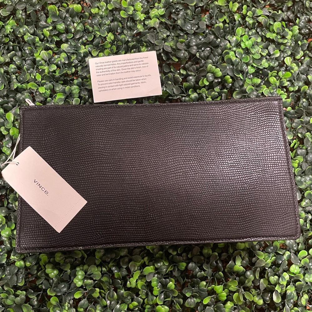 NWT Vince black clutch